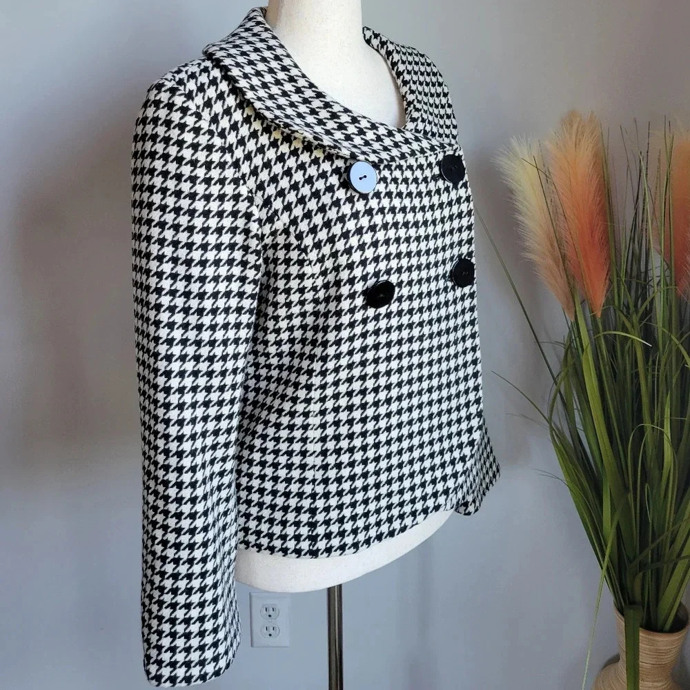 Pendleton, Houndstooth Virgin Lambs Wool Double B… - image 3